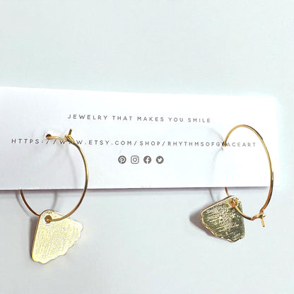 Delicate Dissent Hoop Earrings – Channel Your Inner RBG with Bold Elegance!