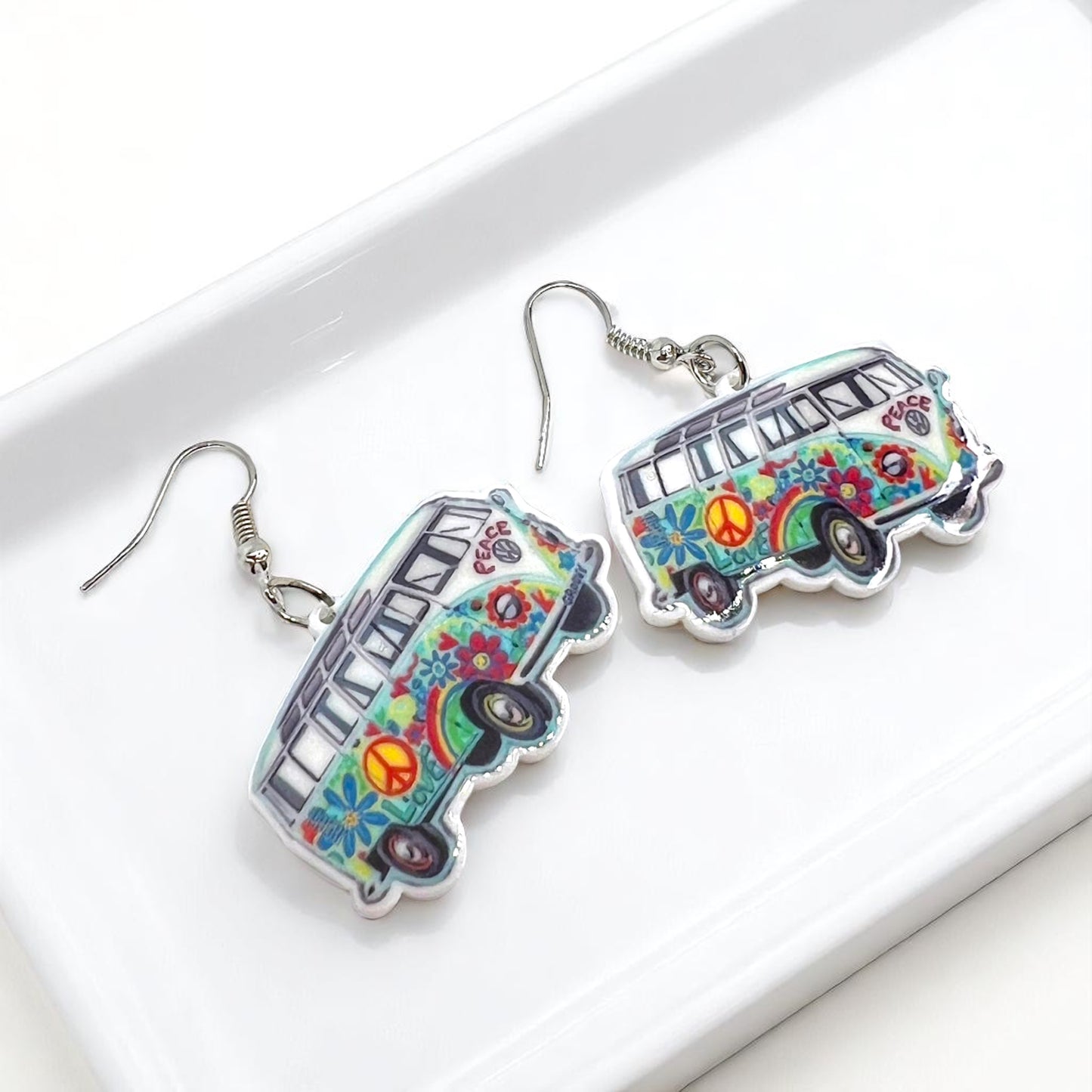 Peace, Love & Volkswagen: Dangle Earrings for the Ultimate Free Spirit!