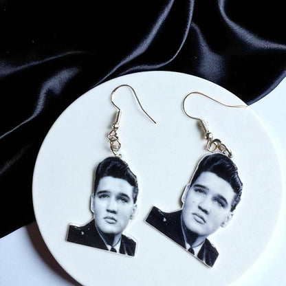Rock Your Style: Elvis Presley Dangle Earrings - 12 Iconic Designs! 🎸
