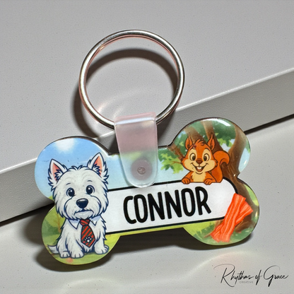 Personalized Cartoon Pet Tags | Custom Artist-Created Pet ID Tag