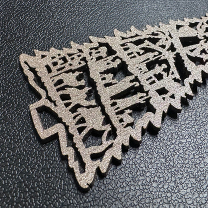 Illuminate Christmas Spirit: Handmade Laser Cut Jesus Story Tree Ornament! Sparkly Glitter Gold Holiday Gift