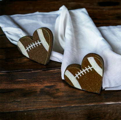 Game Day Glam: Adorable Football Stud Earrings! 🏈💖