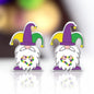 Celebrate Mardi Gras in Style with Gnome Stud Earrings!