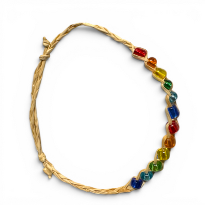 Rainbow Beaded Friendship Bracelet - The Perfect Accessory! 🌈