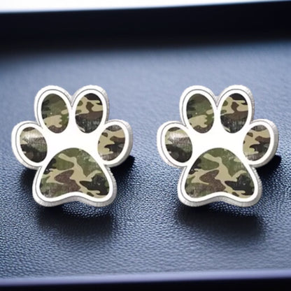 Vibrant Paw Print Studs – A Purr-fect Gift!