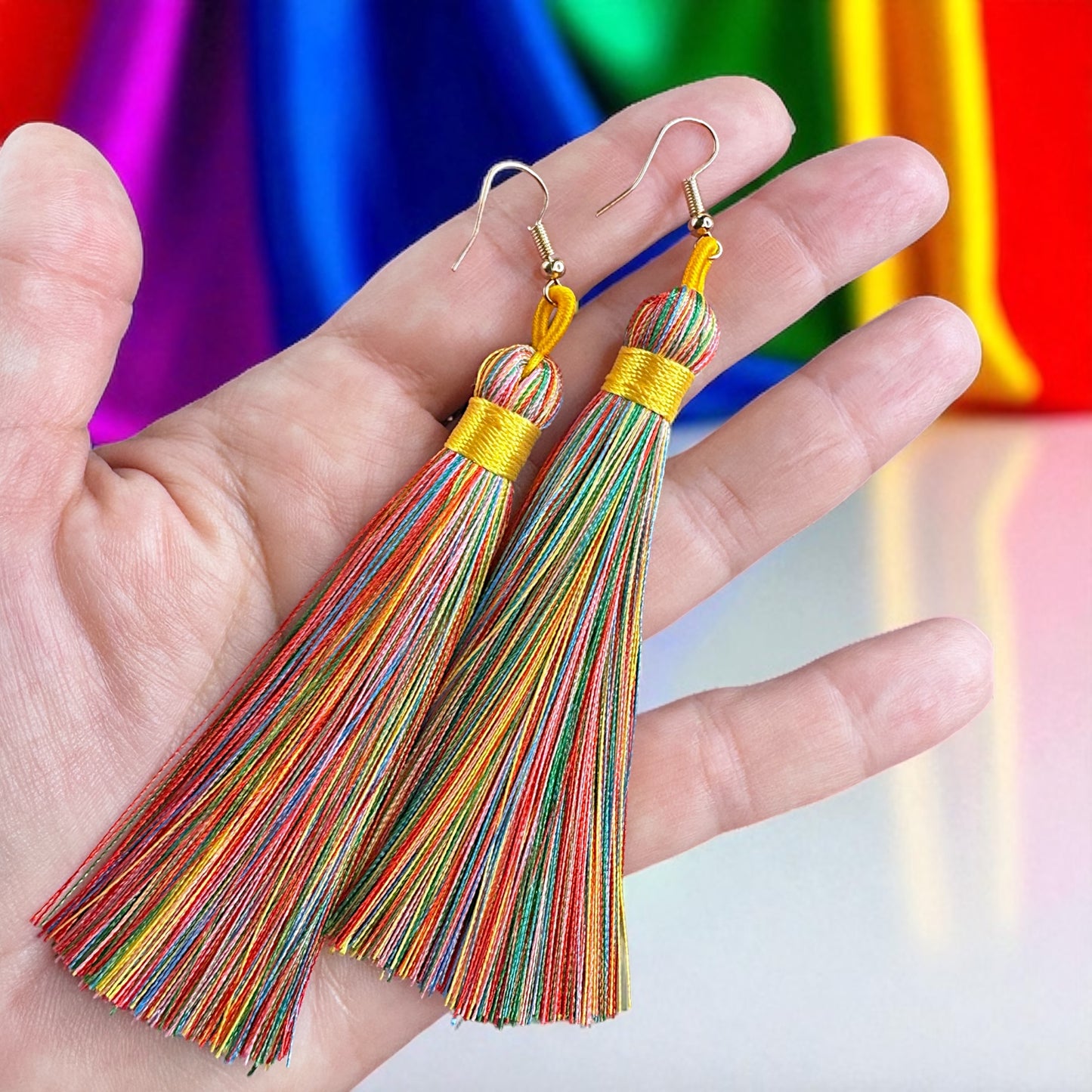Tassel Power: Colorful Boho Dangle Earrings in 9 Vibrant Shades!
