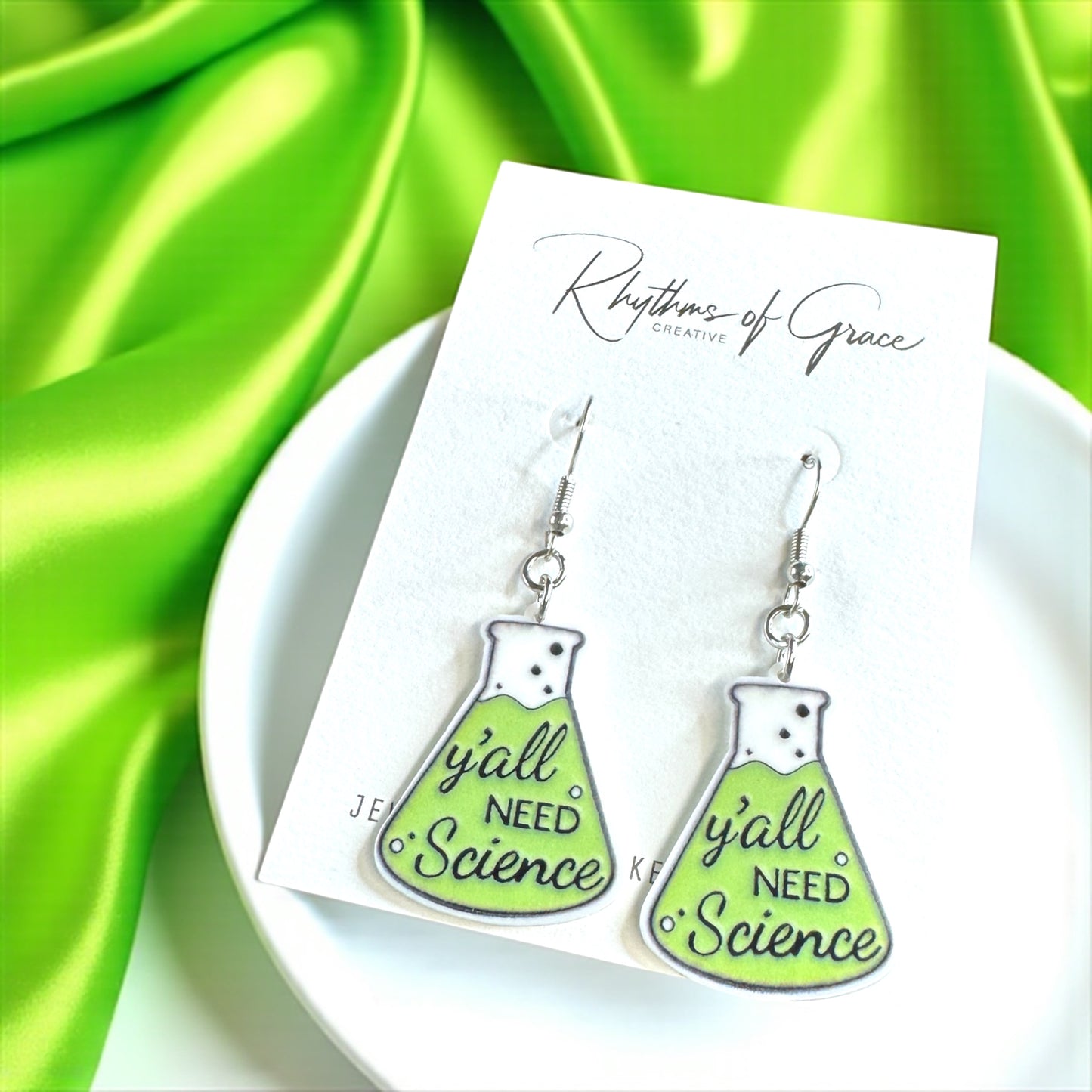 Science Earrings: Celebrate Your Inner Scientist! 🔬 - Rhythms of Grace Creative