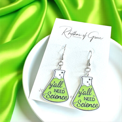 Science Earrings: Celebrate Your Inner Scientist! 🔬 - Rhythms of Grace Creative