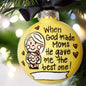 Christmas Ornament: "The Best Mom" – A Heartfelt Gift for the Best Mom Ever