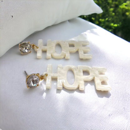 Hope Dangle Earrings - Embrace Elegance and Inspiration! ✨ - Rhythms of Grace Creative