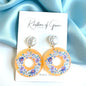 Blue Flower Earrings - Springtime Floral Elegance! 🌼