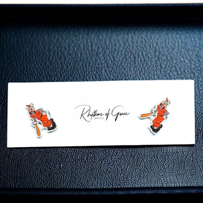 Hit a Home Run with Our Goofy Baseball Stud Earrings! ⚾️