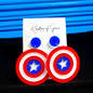 Rock Your Style with Stunning Captain America Shield Dangle Earrings! 🌟