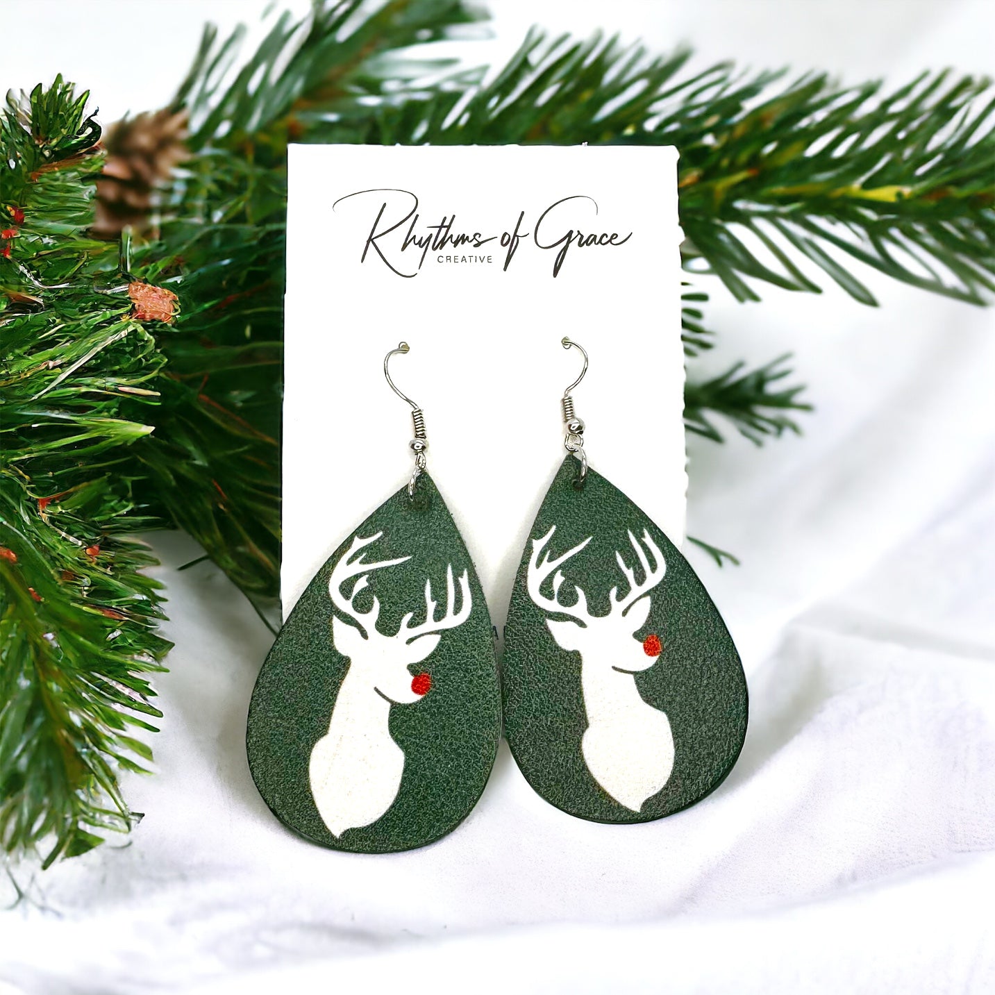 Sparkle & Shine: Christmas Deer Earrings! ✨🦌