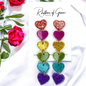 Rainbow Heart Earrings - Dazzle & Delight! 🌈