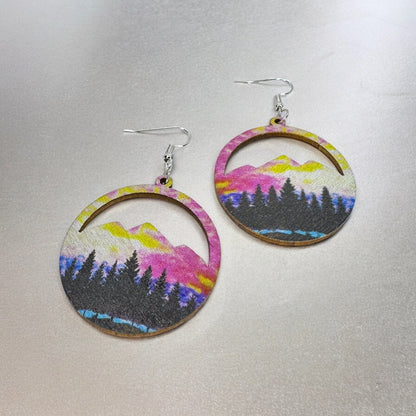 Stunning Western Dangle Earrings – Handcrafted Boho Style, Stainless Steel & Wood