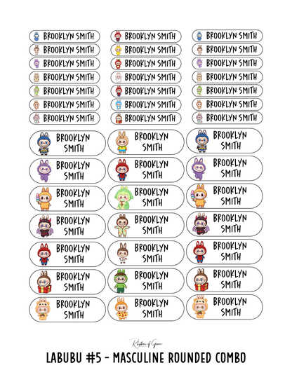 Back to School Personalized Character Labels – Waterproof & Customizable!