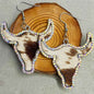 Giddy Up Glam: Rhinestone Longhorn Dangle Earrings
