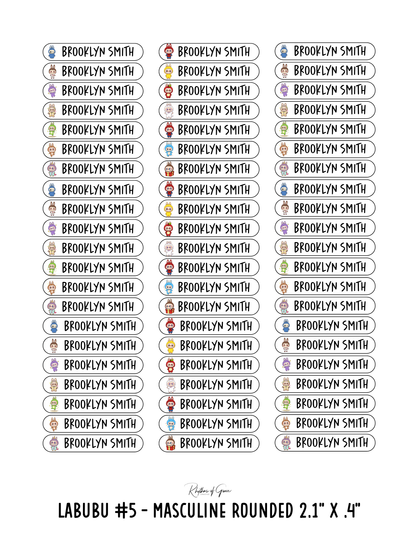 Back to School Personalized Character Labels – Waterproof & Customizable!