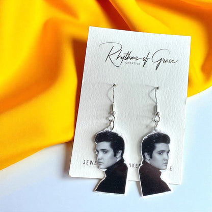 Rock Your Style: Elvis Presley Dangle Earrings - 12 Iconic Designs! 🎸