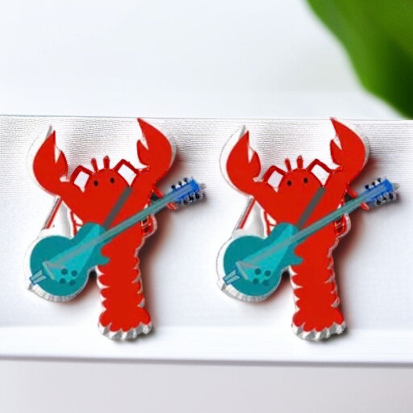 Crawfish/Lobster Stud Earrings – Dive into Style!