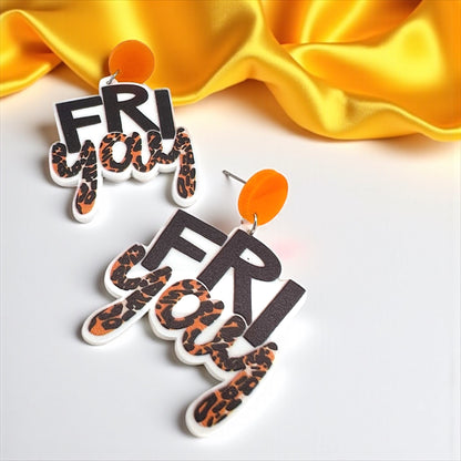 FRIYAY Earrings: Your Weekend Statement Piece! ✨ - Rhythms of Grace Creative