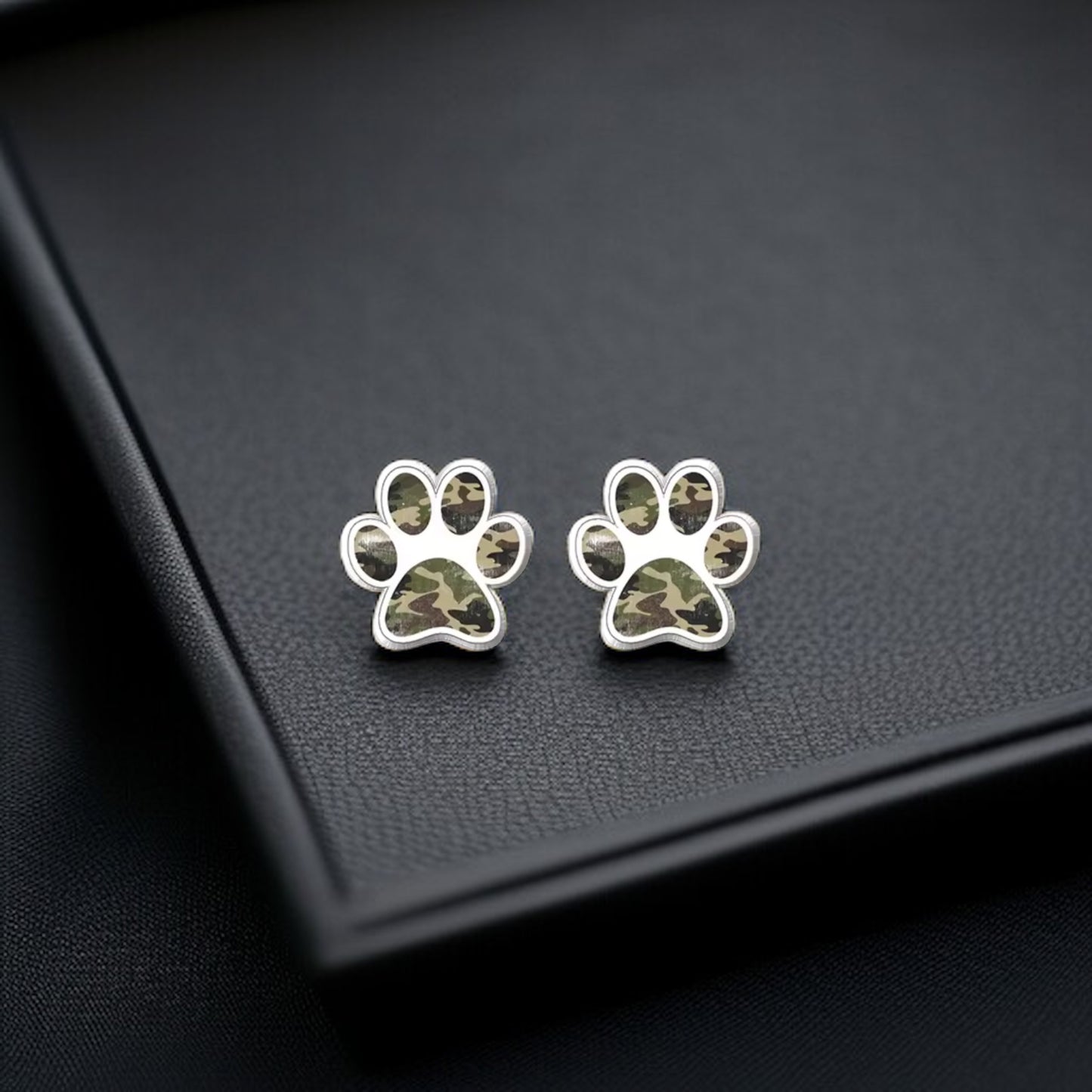 Vibrant Paw Print Studs – A Purr-fect Gift!