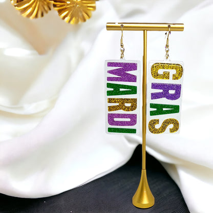 Let the Good Times Roll: Mardi Gras Earrings Extravaganza! 🎭✨ - Rhythms of Grace Creative