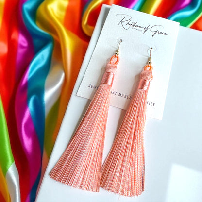 Tassel Power: Colorful Boho Dangle Earrings in 9 Vibrant Shades!