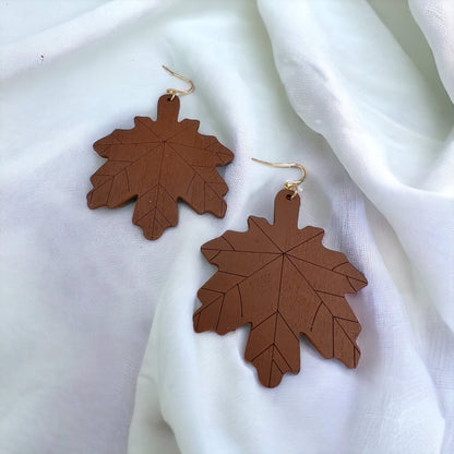 Fall in Love with Autumn: Handmade Maple Leaf Earrings! - Rhythms of Grace Creative