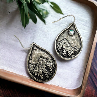 Adventure Awaits: Wanderlust Mountain Earrings - Redwood Forest Delights! - Rhythms of Grace Creative
