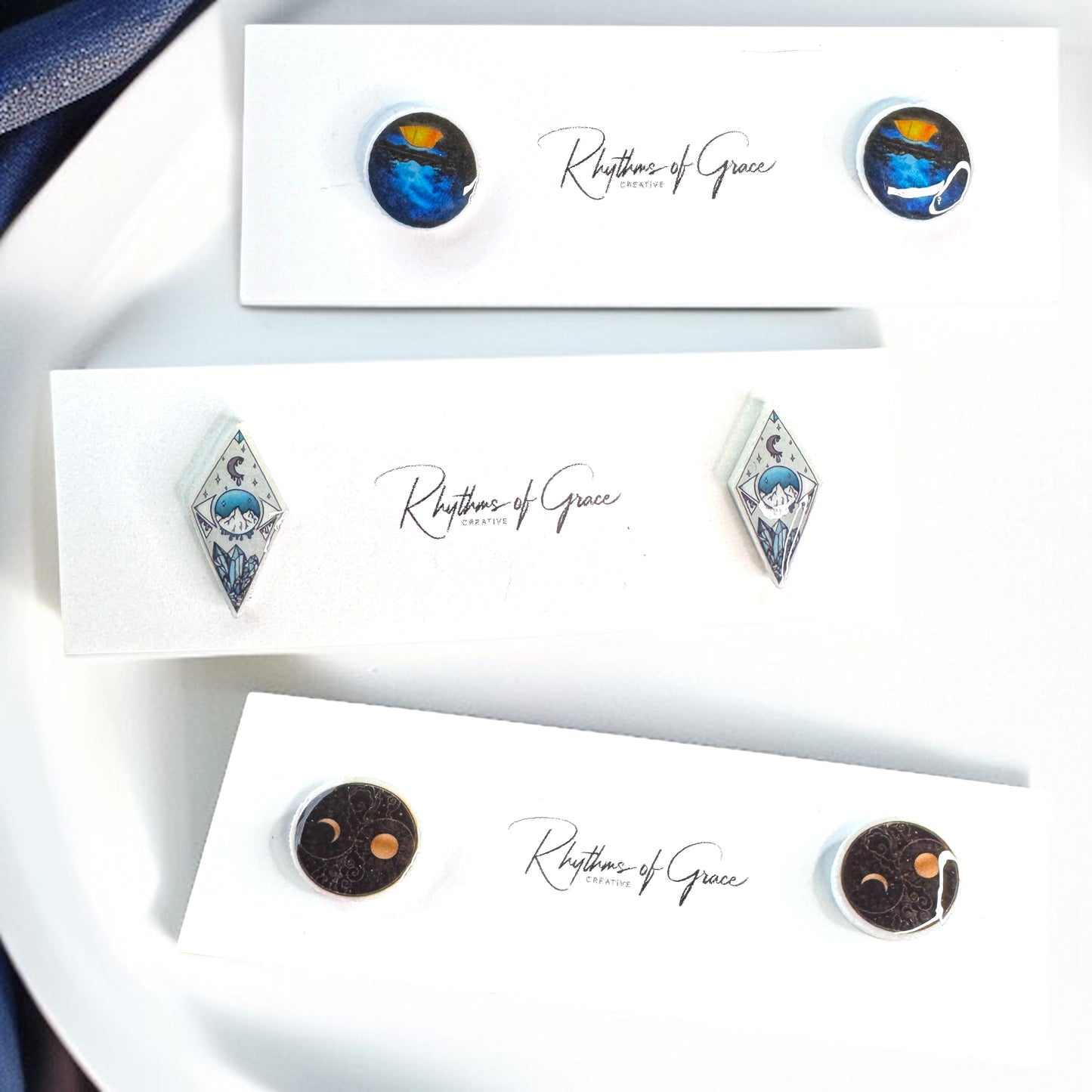 Celestial Stud Bliss: Adorn Your Ears with Stardust Magic! ✨