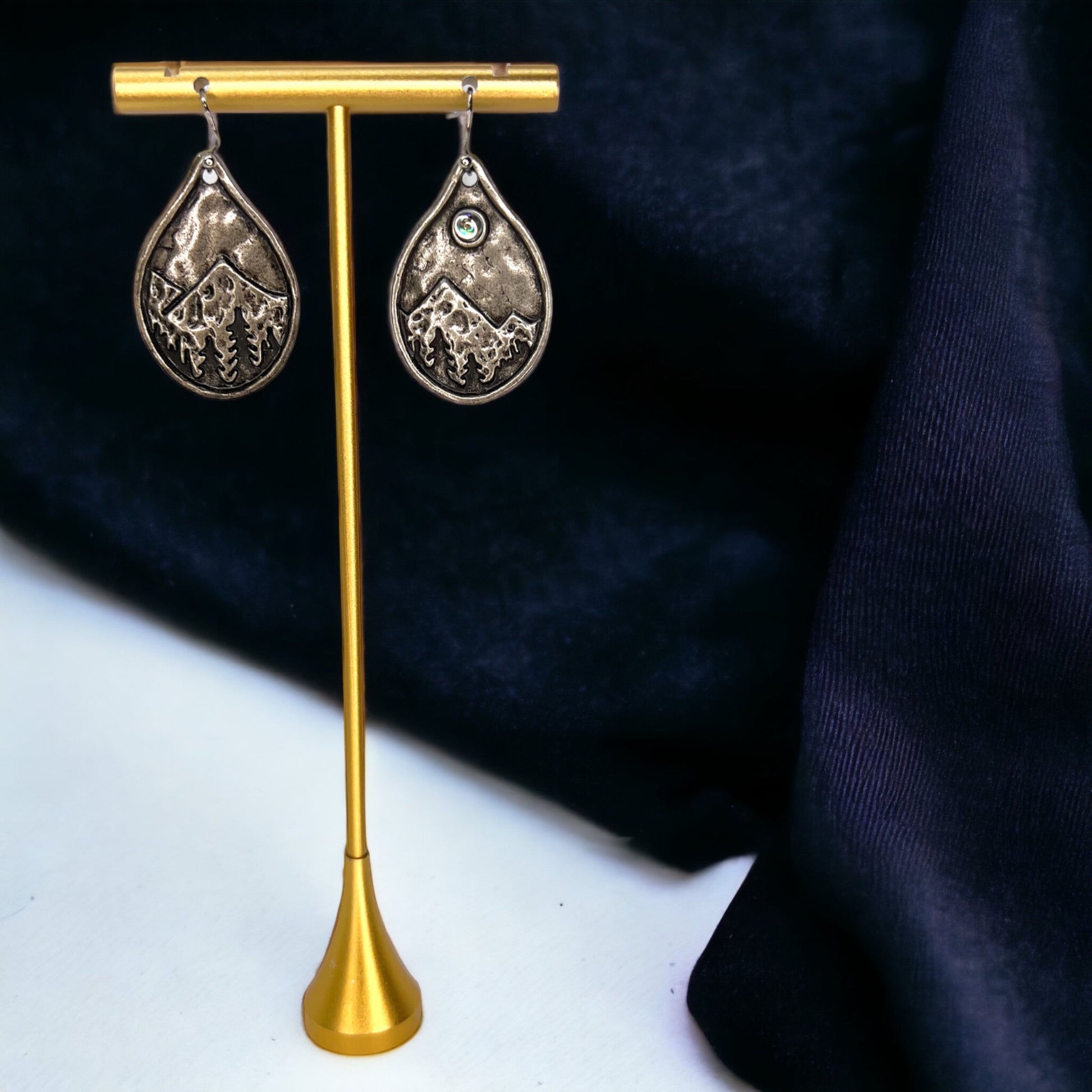 Adventure Awaits: Wanderlust Mountain Earrings - Redwood Forest Delights! - Rhythms of Grace Creative