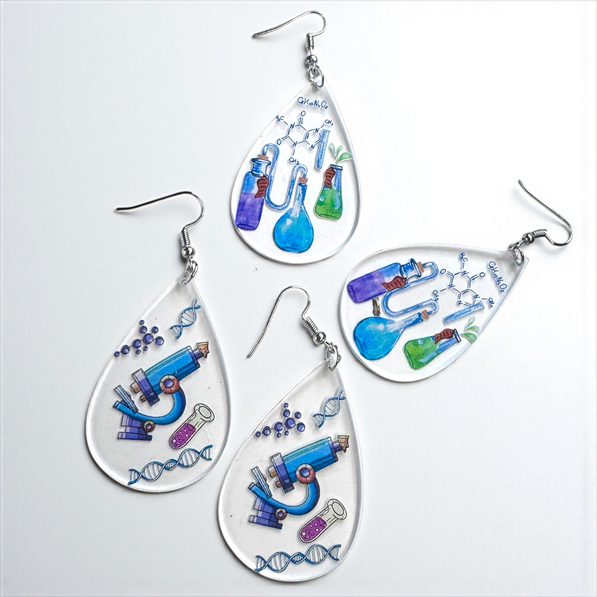Science in Style: Unleash Your Inner Genius with our STEM Teacher Earrings! - Rhythms of Grace Creative