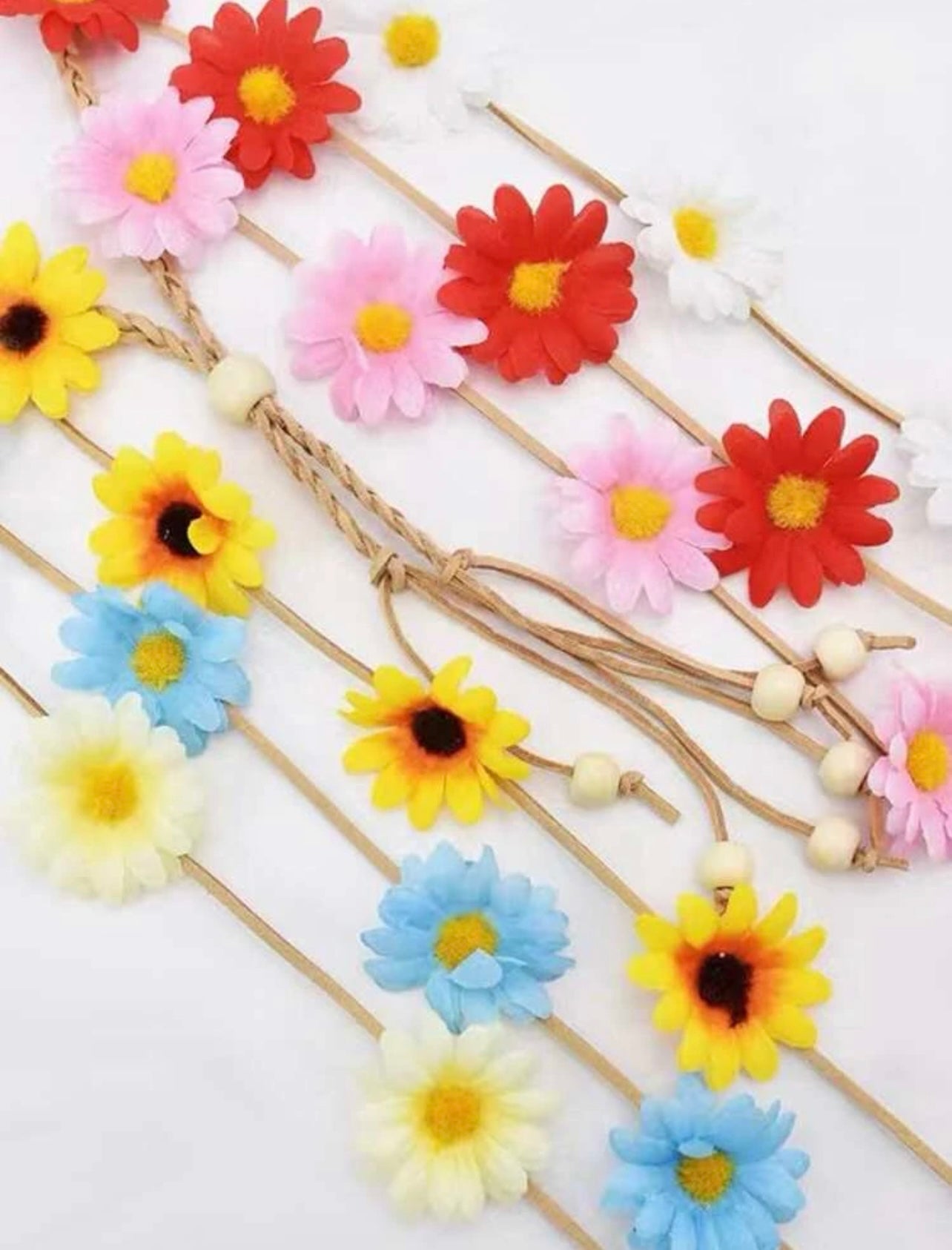 Flower Child Headband - Floral Headpiece, Flower Headband, Flower Headpiece, Sunflower Headpiece - Rhythms of Grace Creative
