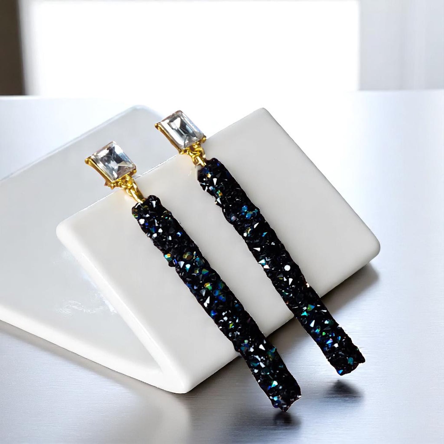 Sparkle & Dazzle Rhinestone Dangle Earrings ✨