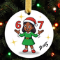 "Santa 6-7" Ornament – Sleighin' the Holiday Game!