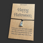 Spellbinding Halloween Wish Bracelet with Silver Ghost Charm! 👻