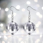 Drop It Like It’s Disco – Silver Ball Party Earrings - Rhythms of Grace Creative
