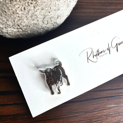 Goats Galore: Adorable Goat Stud Earrings! 🐐