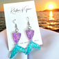 Mermaid Tail Magic – Glittery Earrings in 3 Splashy Colors! ✨