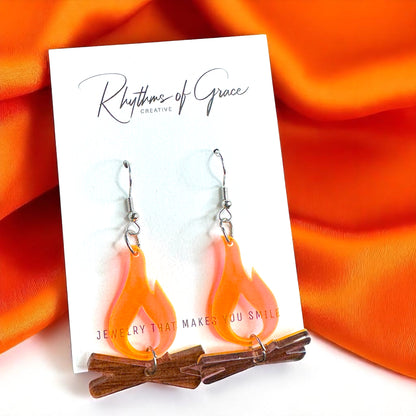 Campfire Chic: Dazzling Earrings to Spark Your Adventure!