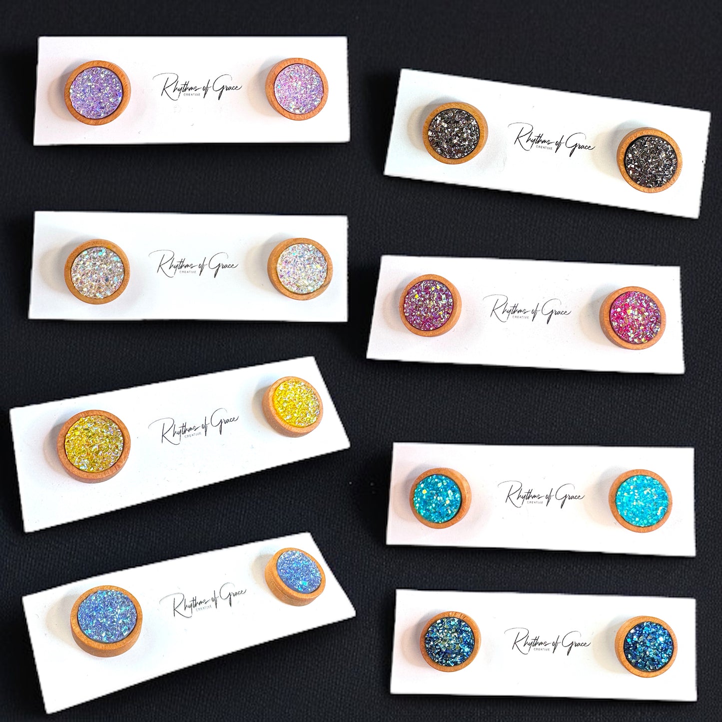 Sparkle & Shine: Faux Druzy Stud Earrings! ✨