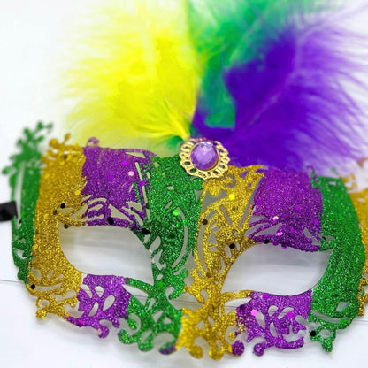 Sparkle & Shine: Dazzling Mardi Gras Masquerade Mask for Unforgettable Celebrations! - Rhythms of Grace Creative