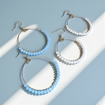 Boho Breeze Beaded Earrings – Soft Hues, Big Style!