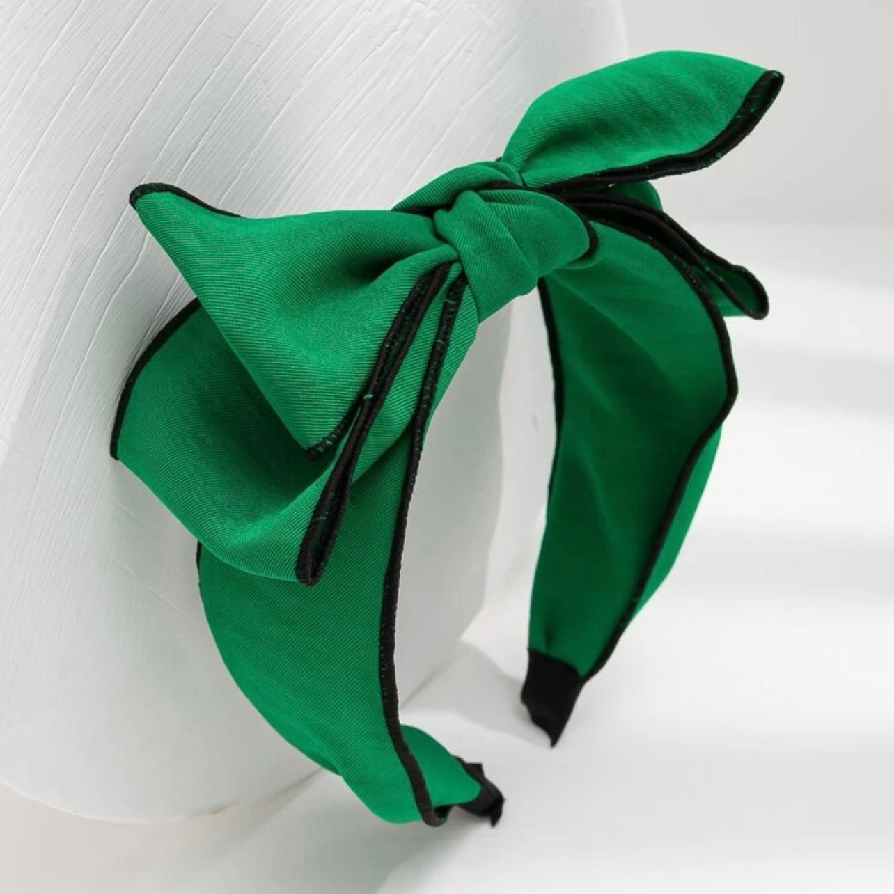 Festive Flair: Handmade Green Bow Headband for Holiday Magic! - Rhythms of Grace Creative