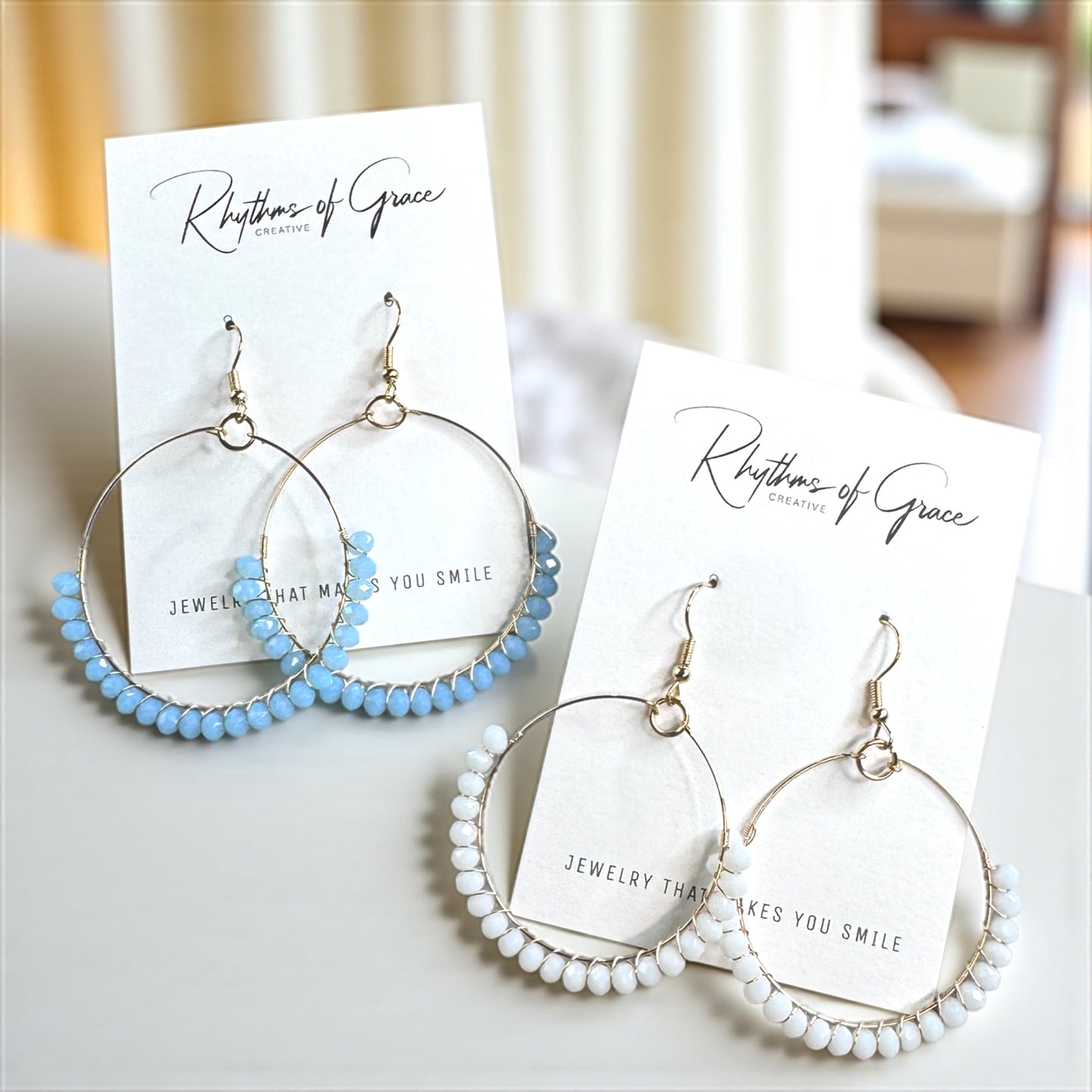 Boho Breeze Beaded Earrings – Soft Hues, Big Style!