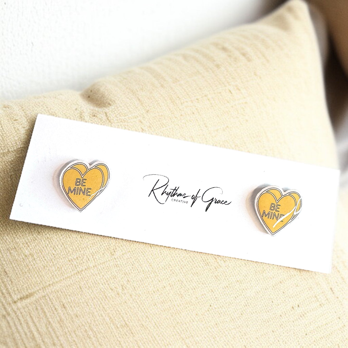 Sweet & Sassy Candy Heart Stud Earrings – Spice Up Your Look! 💖