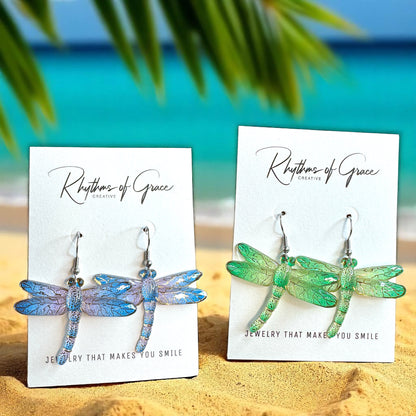 Catch the Whimsy! Dragonfly Dangle Earrings