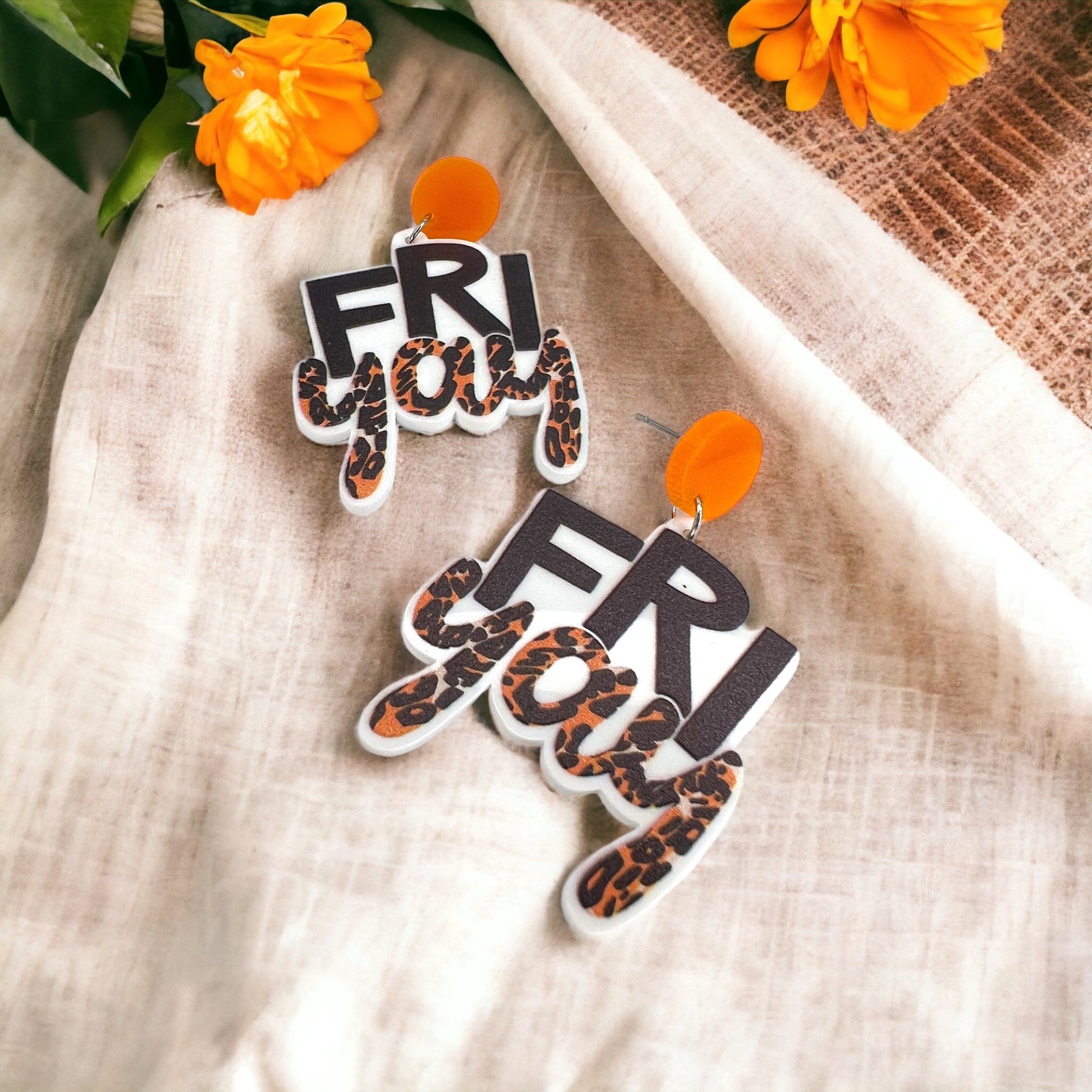 FRIYAY Earrings: Your Weekend Statement Piece! ✨ - Rhythms of Grace Creative